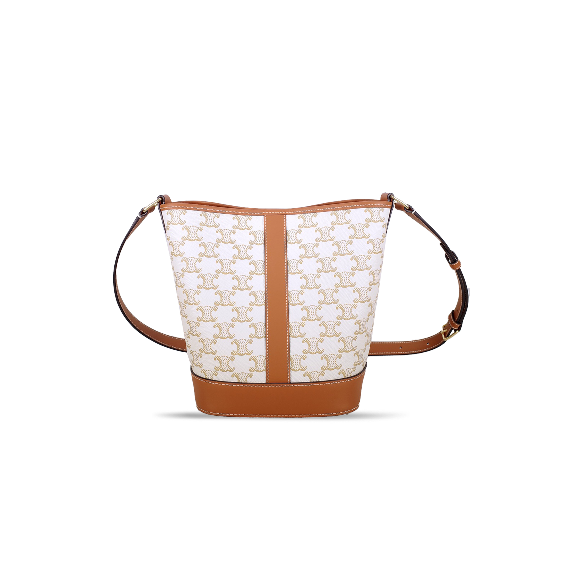 Ce**e medium bucket in triomphe canvas and calfskin 191132cas.04lv (30*22*13)